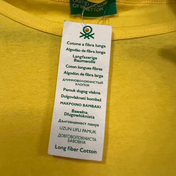 United Colours of Benetton yellow top - Picture 2 of 3